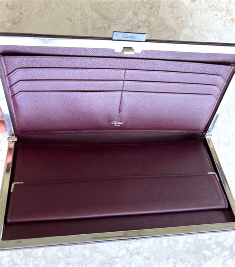 cartier alligator wallet|Alligator wallet Cartier Burgundy in Alligator .